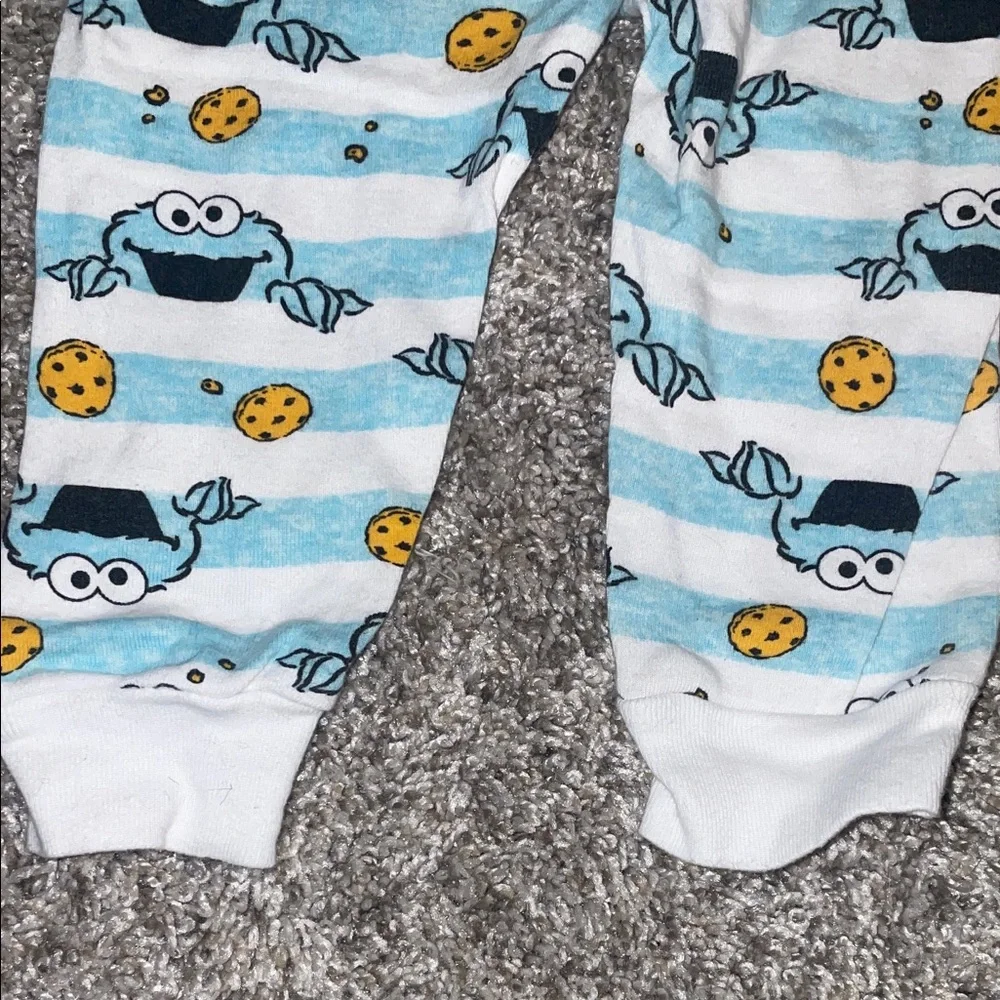 Sesame Street Cookie Monster Pajama Set Size 18 Montjs